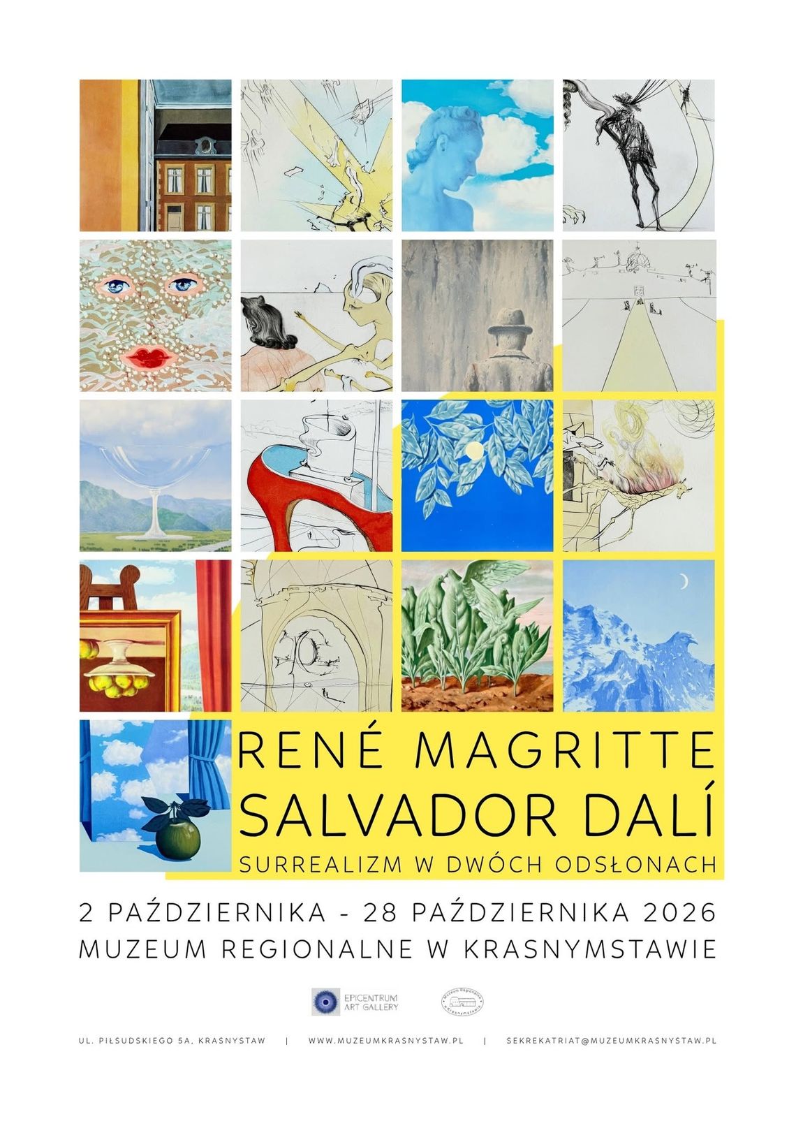 2 października w Muzeum Regionalnym w Krasnymstawie otworzy się wystawa prac René Magritte’a i Salvadora Dalí.