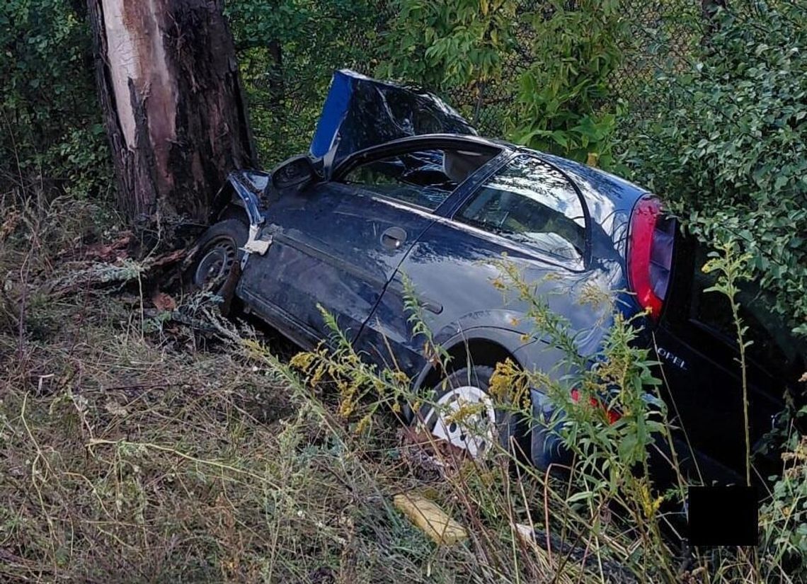 Śmierć na drodze! Stracił panowanie nad autem. Uderzył w ciężarówki i drzewo
