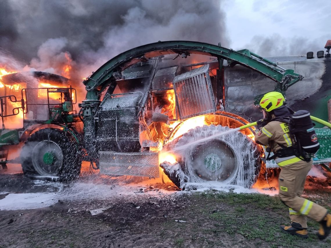 Maszyna za miliony złotych poszła z dymem [ZDJĘCIA]