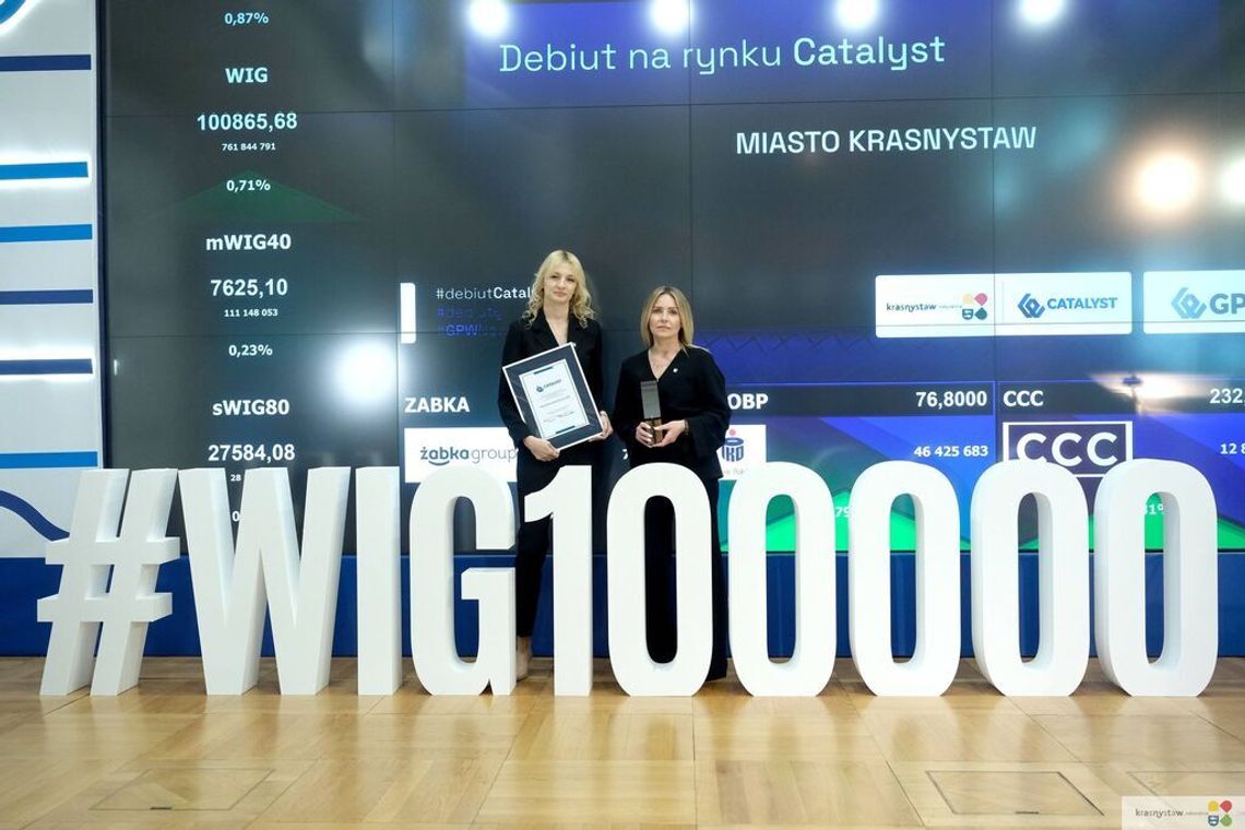 Miasto Krasnystaw na Giełdę Papierów Wartościowych wprowadziło obligacje warte 10 mln zł