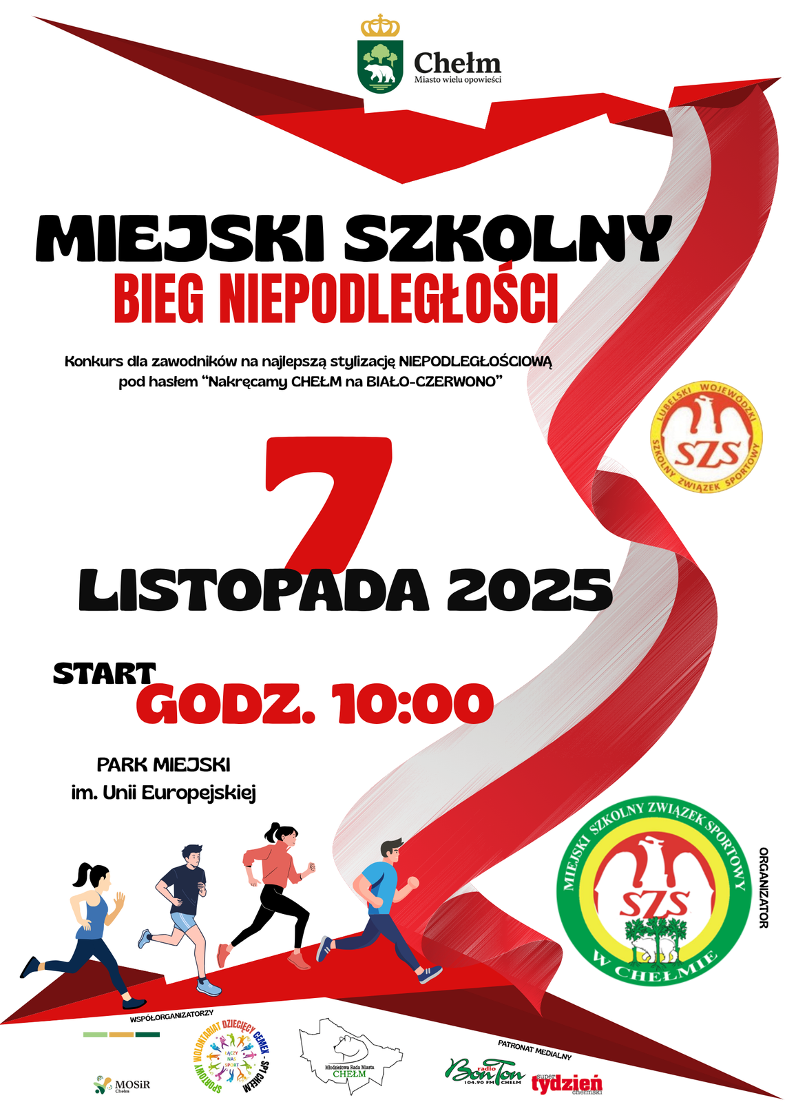 Miejski Szkolny Bieg Niepodległości w Chełmie