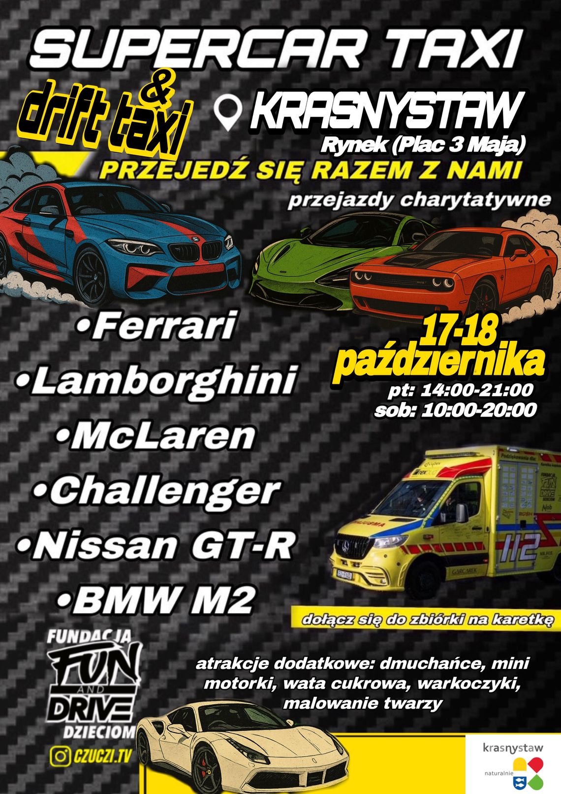 Motoryzacyjne emocje w szczytnym celu w Krasnymstawie