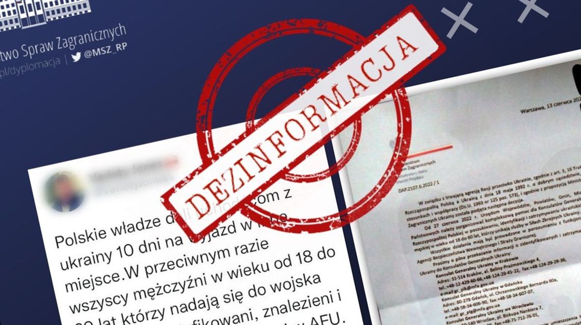 Kraj. MSZ ostrzega: informacje o deportacji Ukraińców to fake news