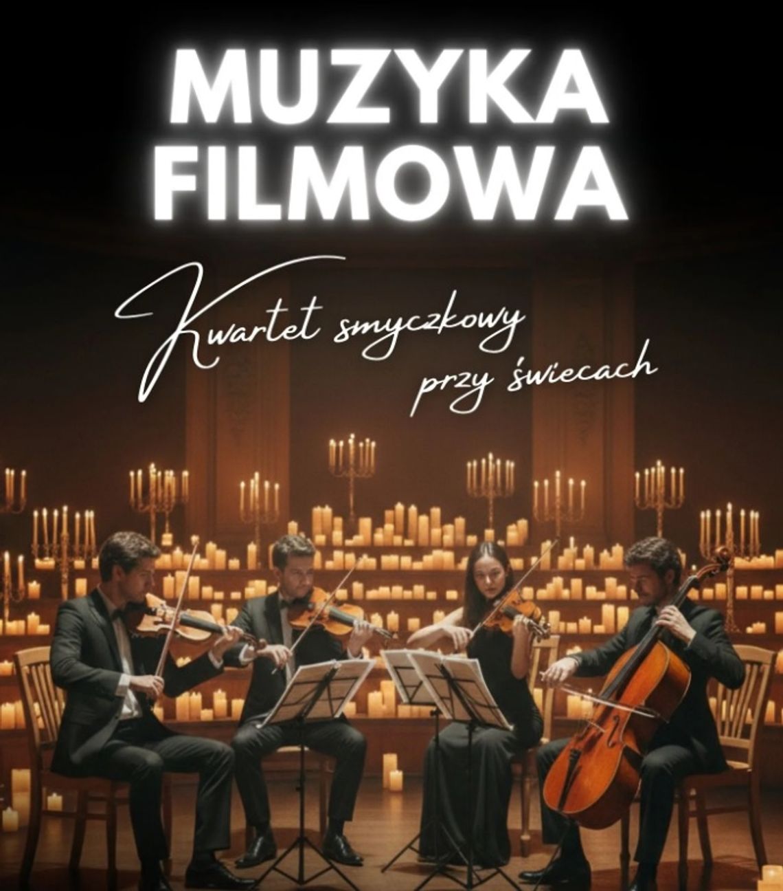 We Włodawie odbędzie się koncert muzyki filmowej przy świecach. W programie utwory z kultowych filmów i występ kwartetu smyczkowego.