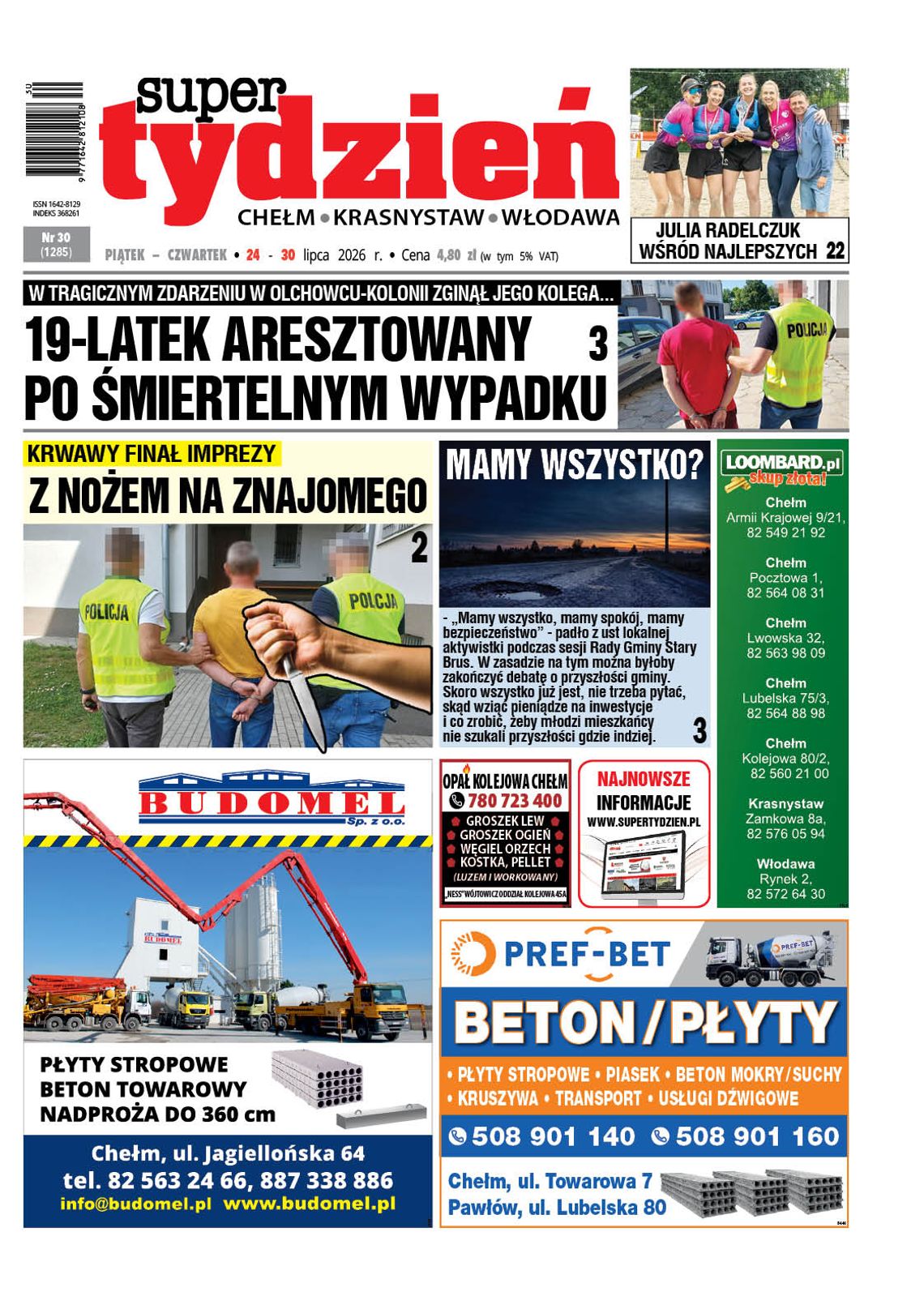 Najnowszy numer Super Tygodnia! Najważniejsze informacje! (24 lipca 2026) Najnowszy numer Super Tygodnia! Najważniejsze informacje! (24 lipca 2026)