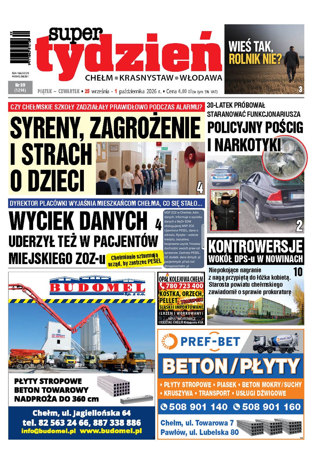 Najnowszy numer Super Tygodnia! Najważniejsze informacje! (25 września 2026) Najnowszy numer Super Tygodnia! Najważniejsze informacje! (25 września 2026)