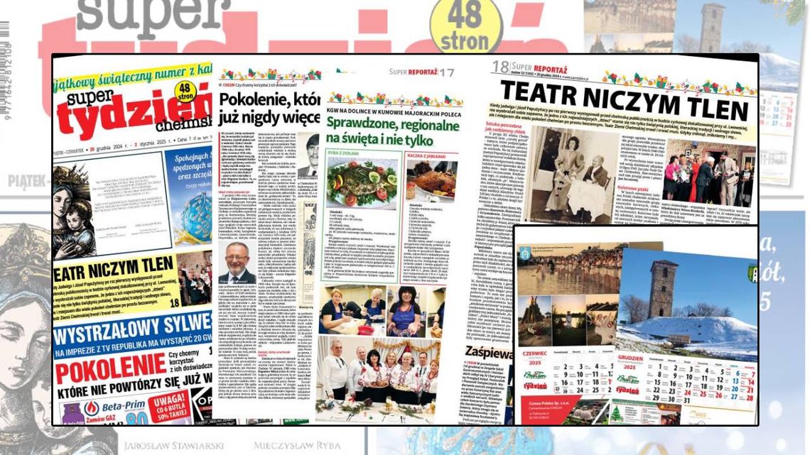 Najnowszy świąteczny podwójny numer Super Tygodnia z kalendarzem!