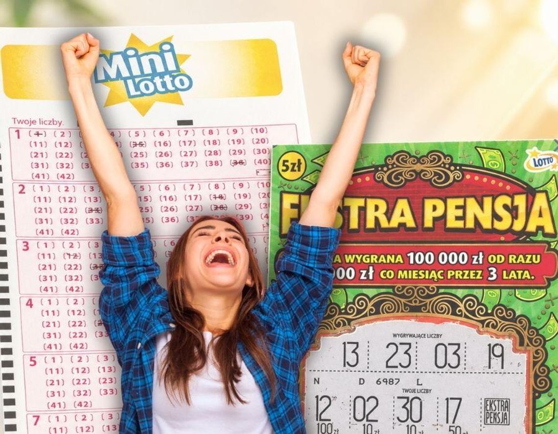 Mini Lotto i zdrapka „Ekstra Pensja” przyniosły w tym tygodniu dwie wysokie wygrane w naszym regionie. Łącznie to prawie 440 tys. zł.