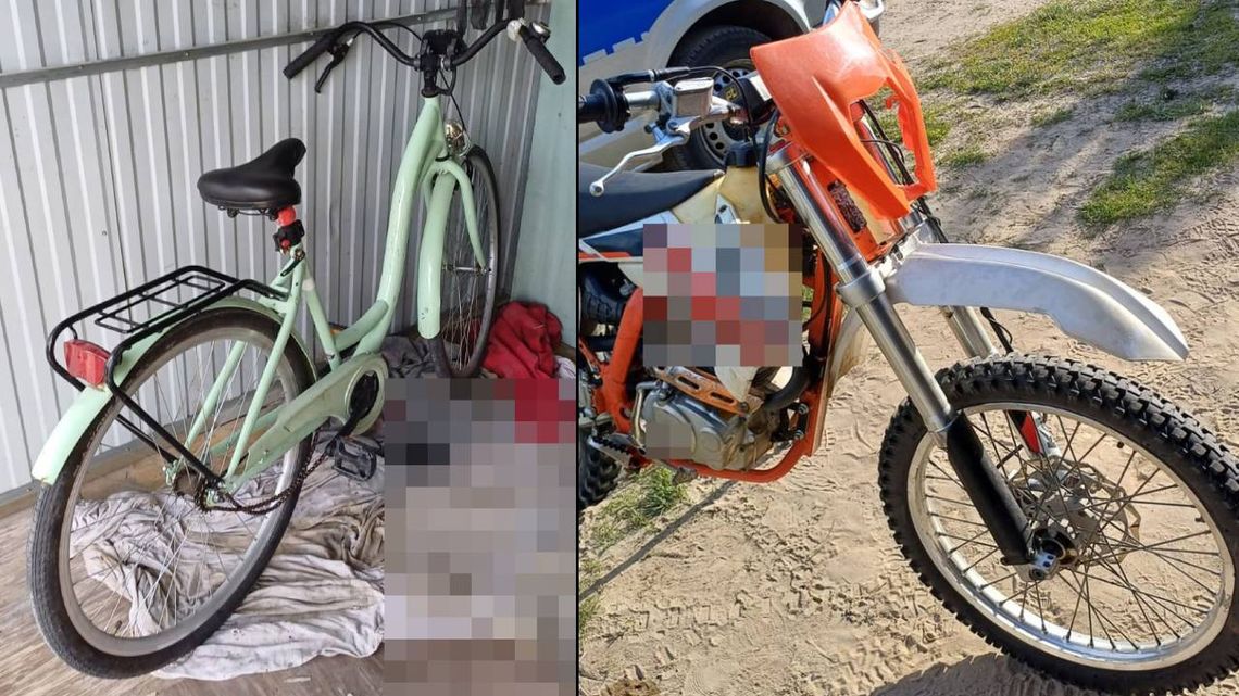 Najpierw motocyklem, potem rowerem i na końcu pieszo. Tak zwiewał przed policjantami