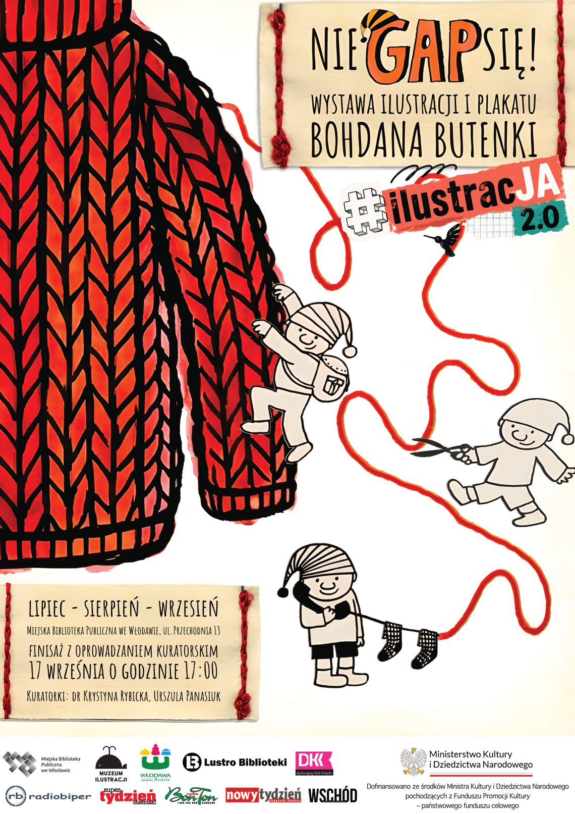 Nie GAP się! Włodawska biblioteka zaprasza na wystawę Bohdana Butenki We Włodawie można oglądać wystawę plakatów i ilustracji Bohdana Butenki.