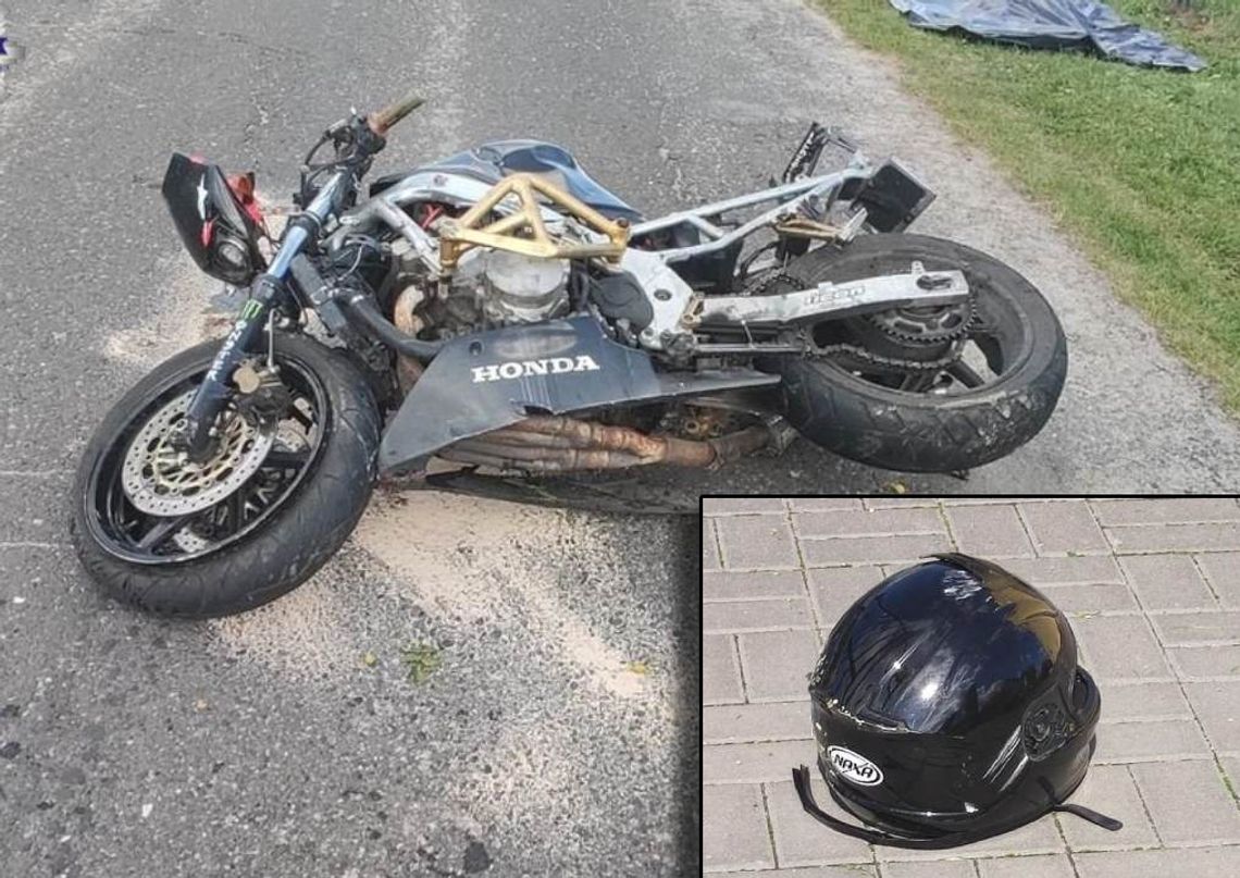 Nie pomogła reanimacja. Motocyklista zginął na miejscu...