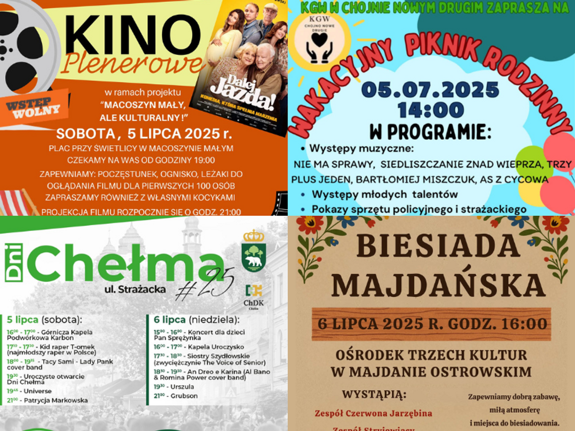NIE PRZEGAP [05-06 lipca] DNI CHEŁMA, PIKNIK, BIESIADA