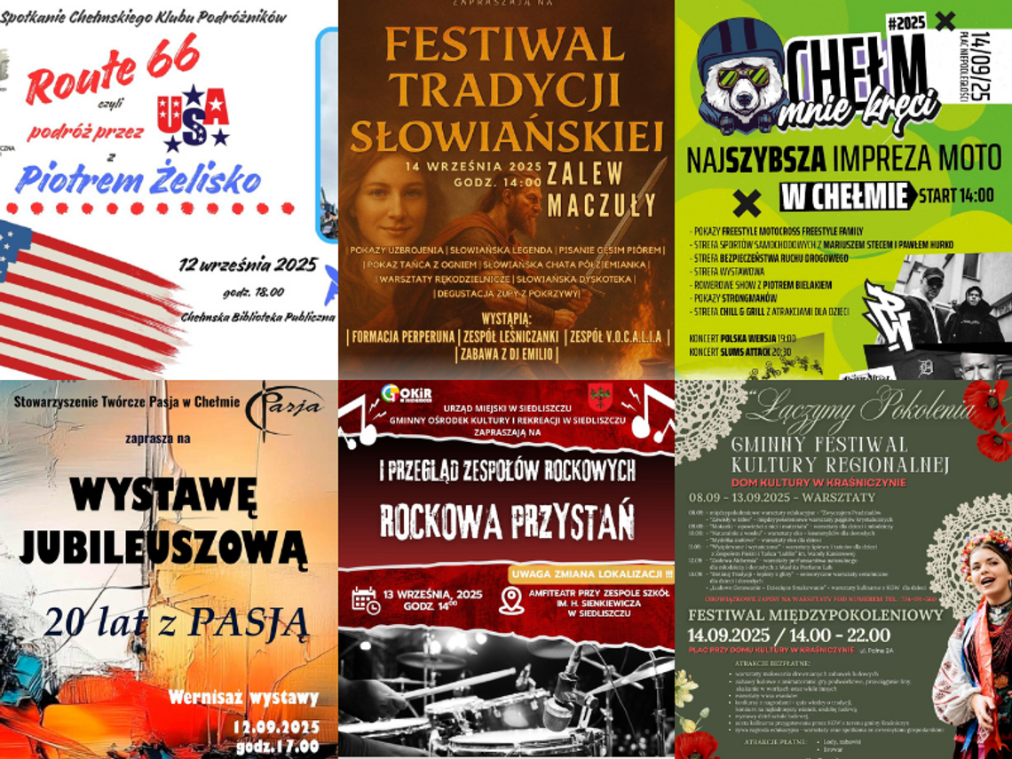 NIE PRZEGAP [12-14 wrzesień] WYSTAWY, FESTIWALE, MOTORYZACJA