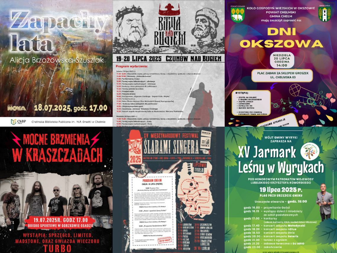 NIE PRZEGAP [17-20 lipca] WYSTAWY, BITWY, KONCERTY, PIKNIKI
