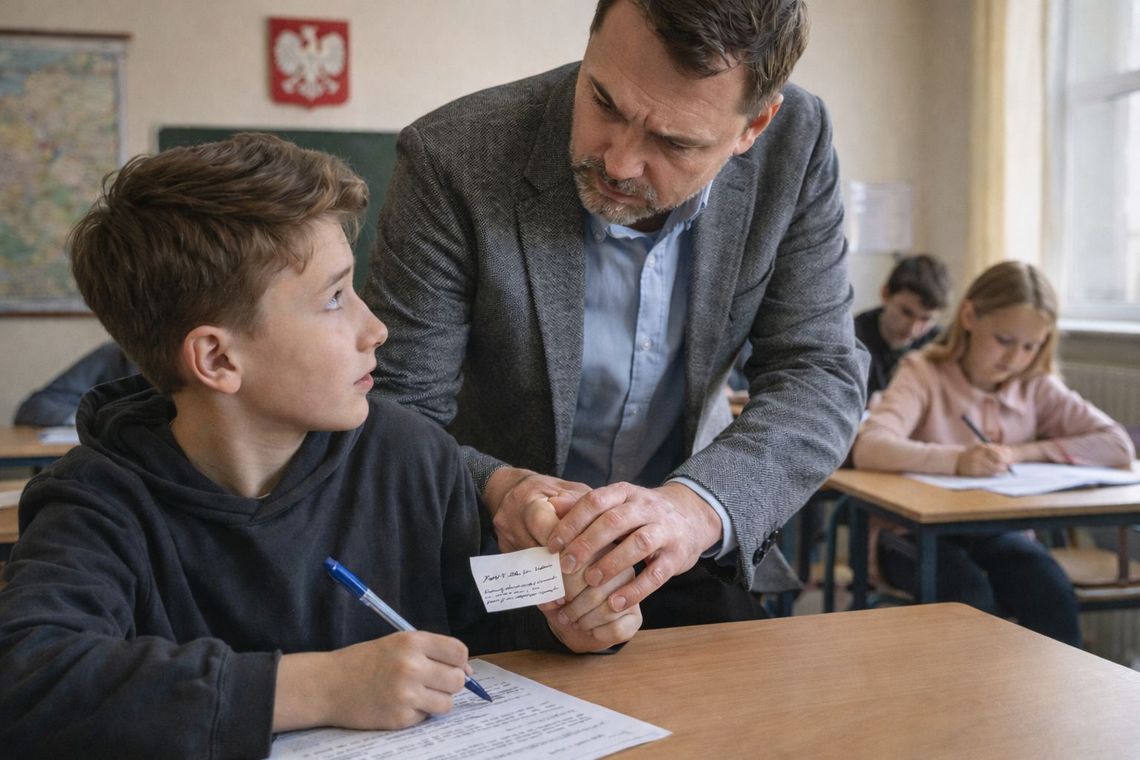 Niefortunne słowa, ale adekwatne działania. Rada Gminy Hańsk rozstrzygnęła skargę na dyrekcję szkoły uczeń przyłapany na ściąganiu