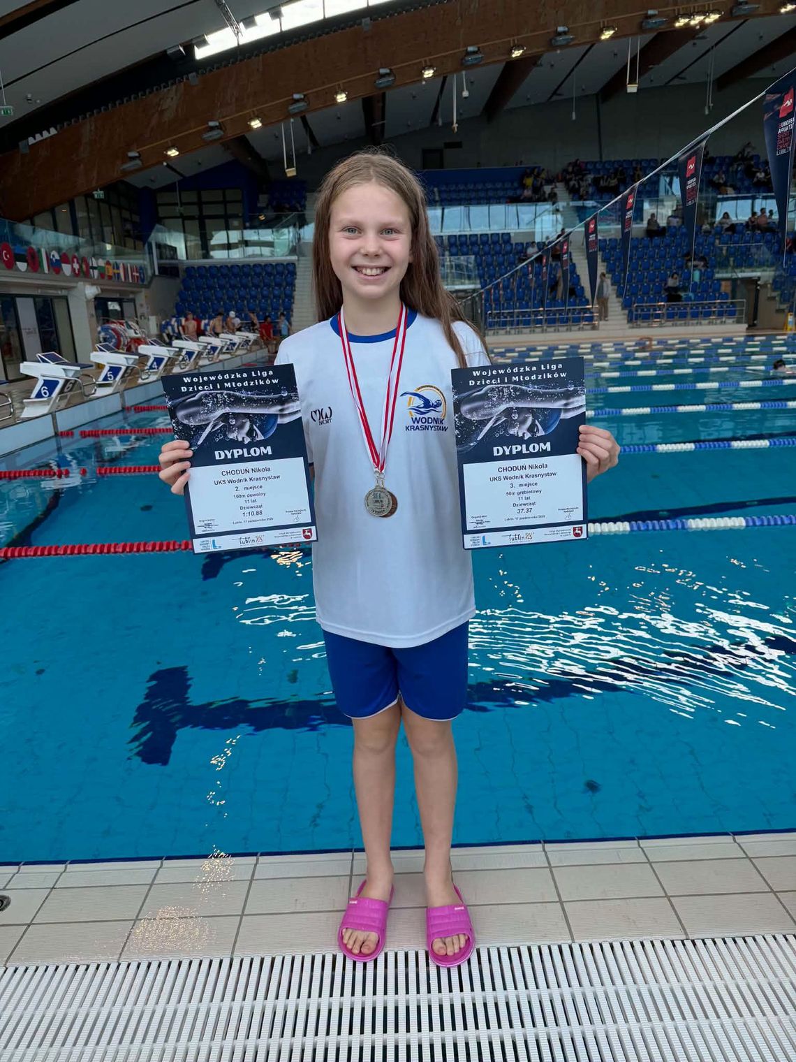 Nikola Choduń wróciła z dwoma medalami UKS Wodnik Krasnystaw