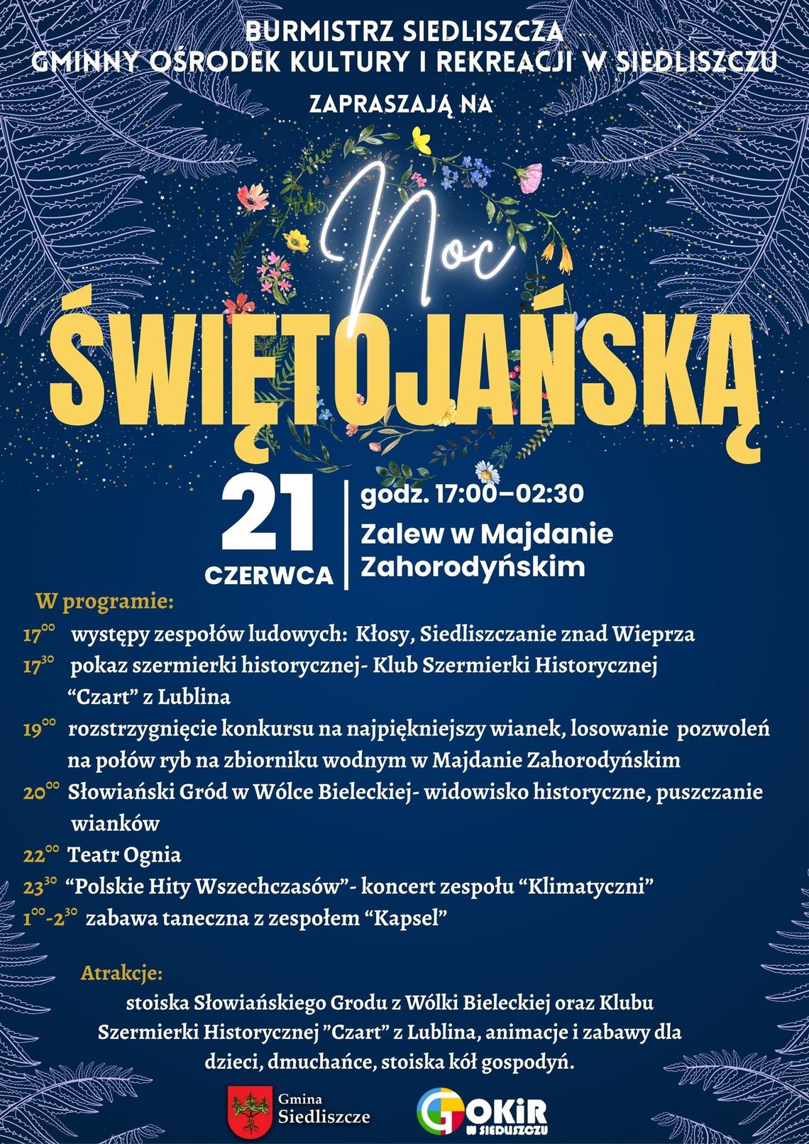 Gm. Siedliszcze. Noc Świętojańska nad Zalewem w Majdanie Zahorodyńskim