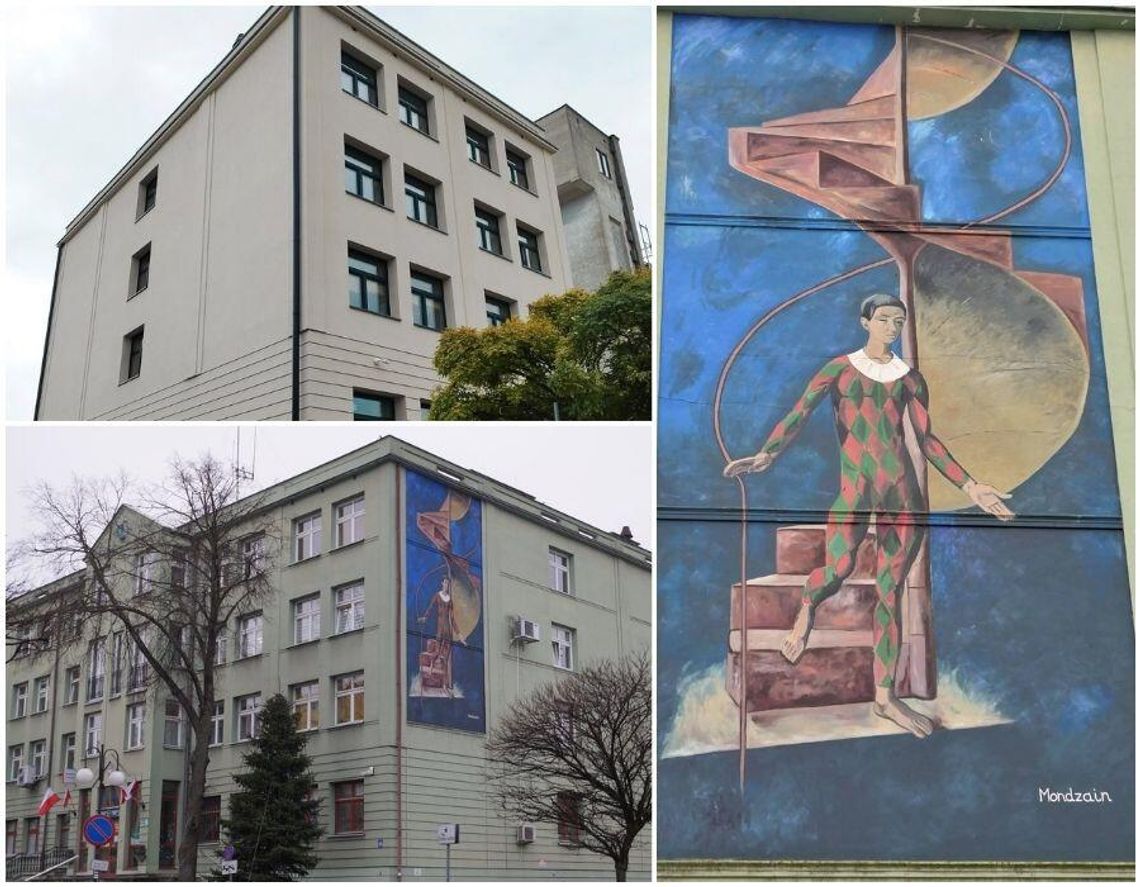 Mural, który powstał zaledwie 5 lat temu na zachodniej ścianie magistratu zniknął i raczej już nie wróci.
