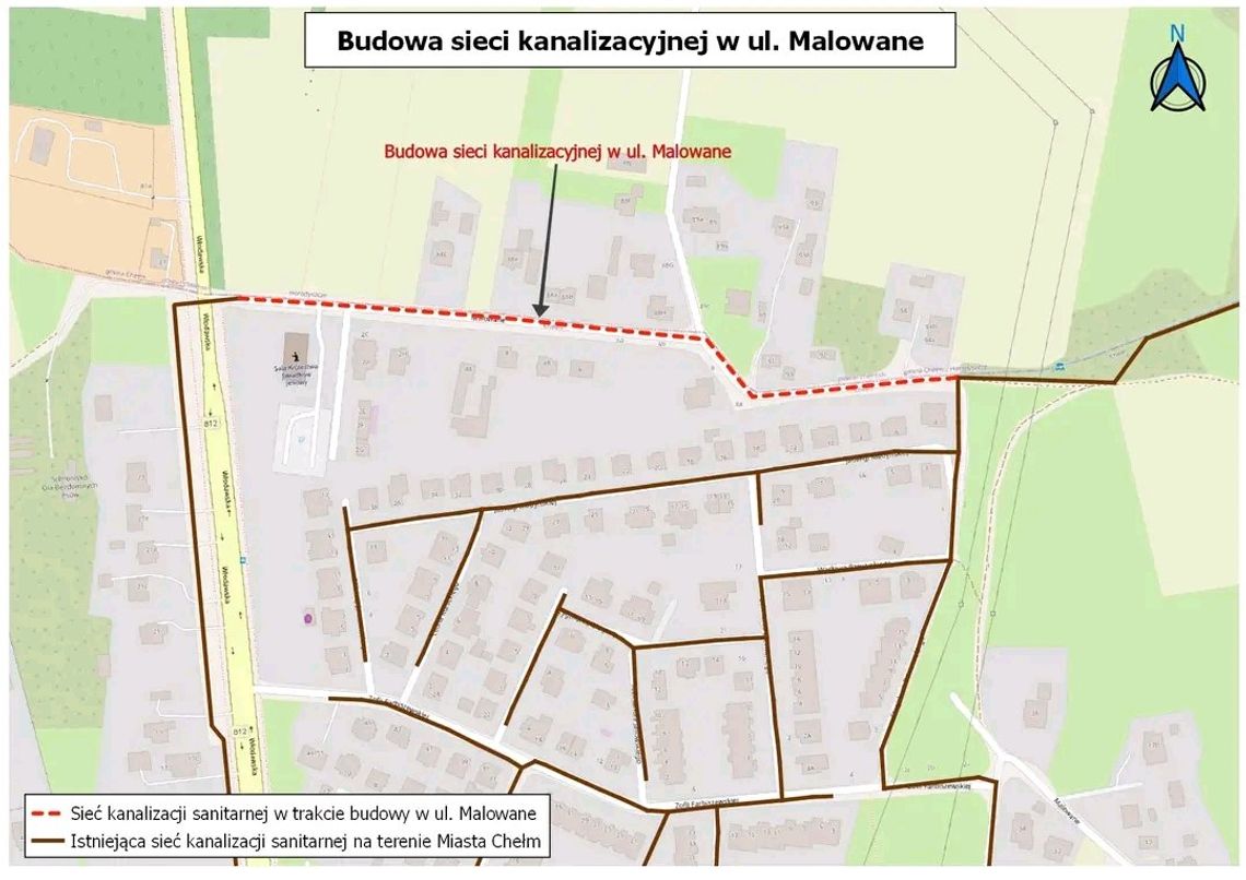 Nowa kanalizacja na ul. Malowane w Chełmie. Inwestycja ruszy jeszcze w tym roku
