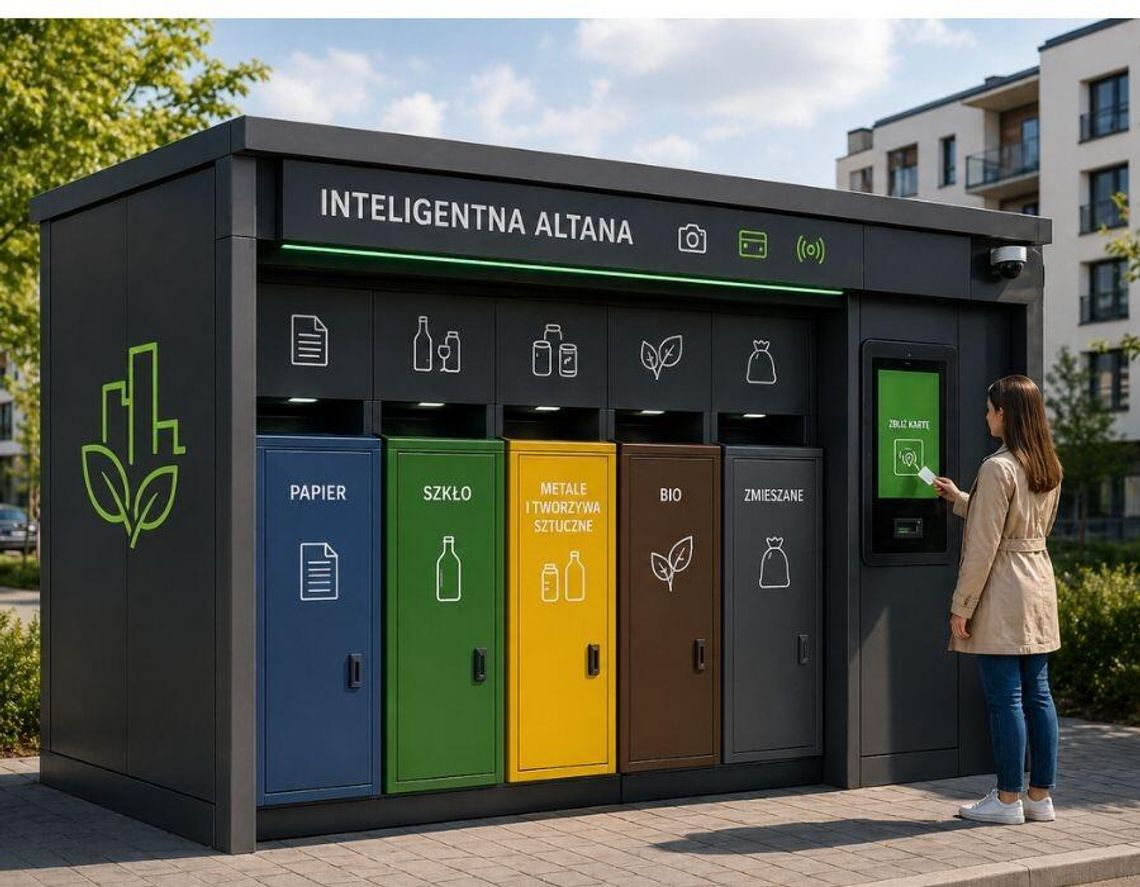 Nowoczesna altana śmietnikowa umożliwia segregację wielu frakcji odpadów oraz dostęp tylko dla uprawnionych mieszkańców dzięki systemowi identyfikacji. Takie rozwiązania mają poprawić porządek, zwiększyć poziom recyklingu i usprawnić zarządzanie odpadami w mieście.