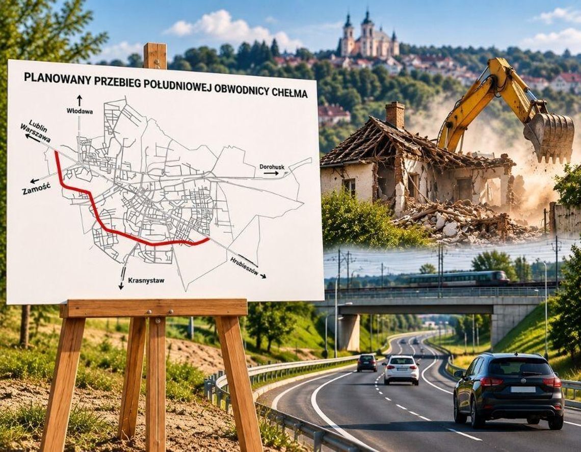 Obwodnica Południowa Chełma za 137 mln zł. Siedem domów do wyburzenia Obwodnica Południowa Chełma za 137 mln zł. Siedem domów do wyburzenia