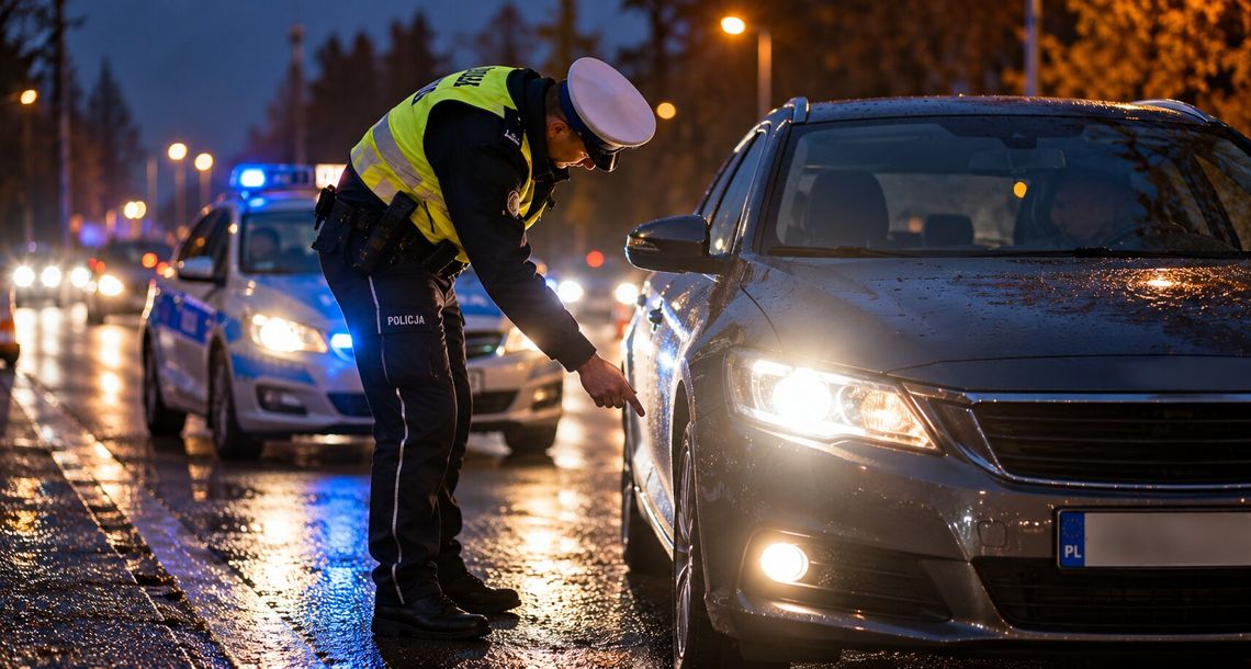 Policja patrzy na światła. Mandat to nie wszystko. Można stracić dowód rejestracyjny