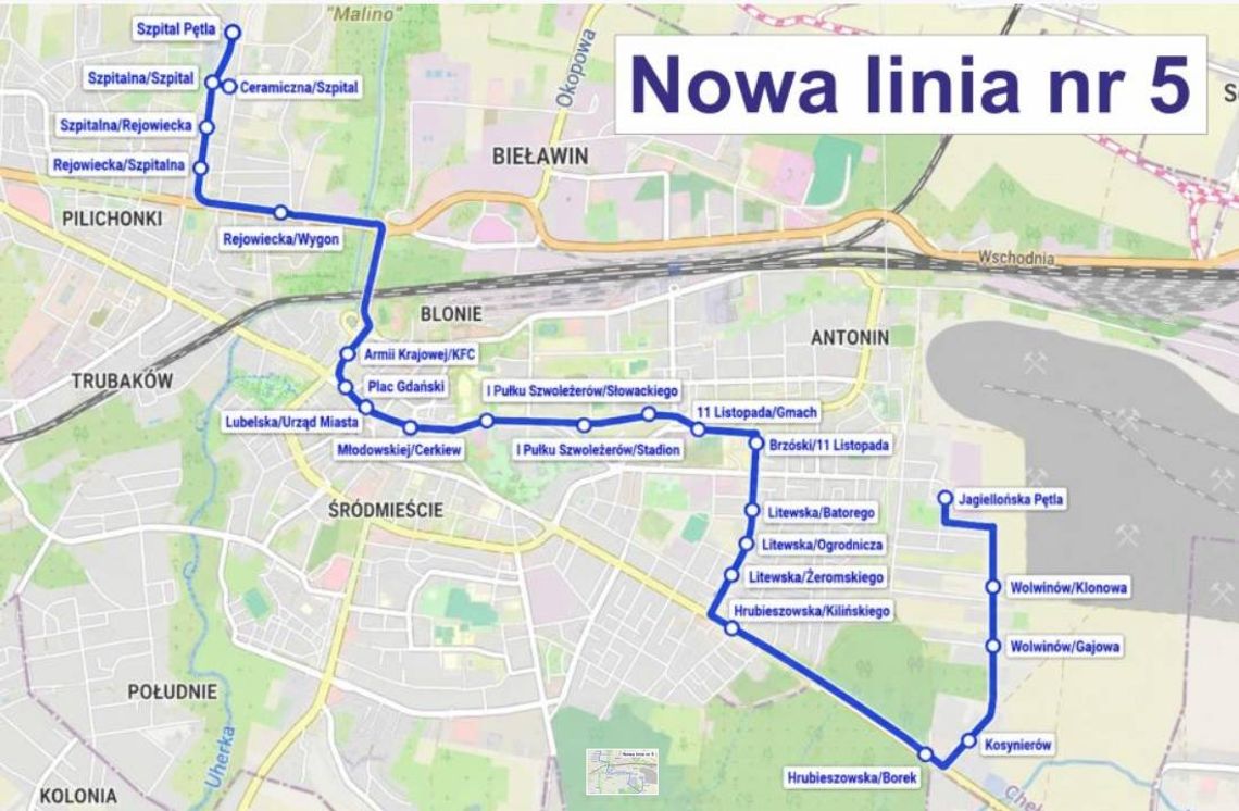 Od sierpnia rusza w Chełmie nowa linia autobusowa. "Piątką" do szpitala Od sierpnia rusza w Chełmie nowa linia autobusowa. "Piątką" do szpitala