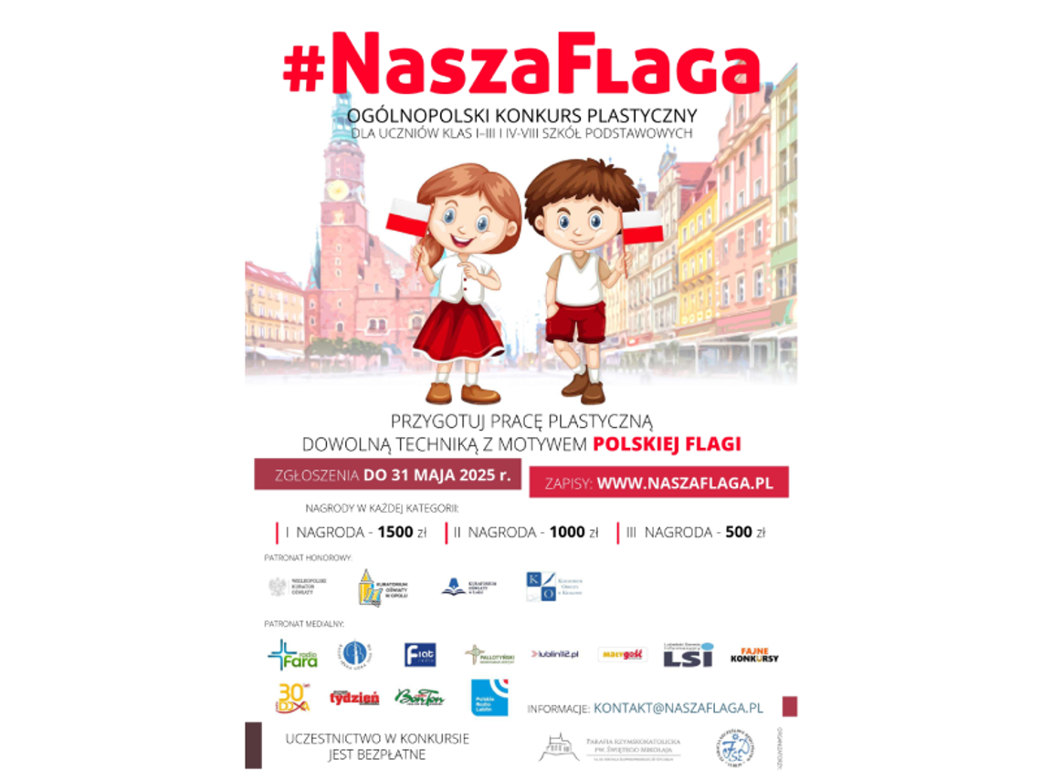 Ogólnopolski konkurs plastyczny #NaszaFlaga Ogólnopolski konkurs plastyczny #NaszaFlaga