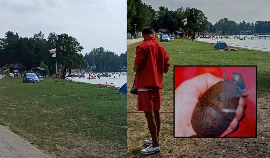 Okuninka. Granat na plaży nad Jeziorem Białym!