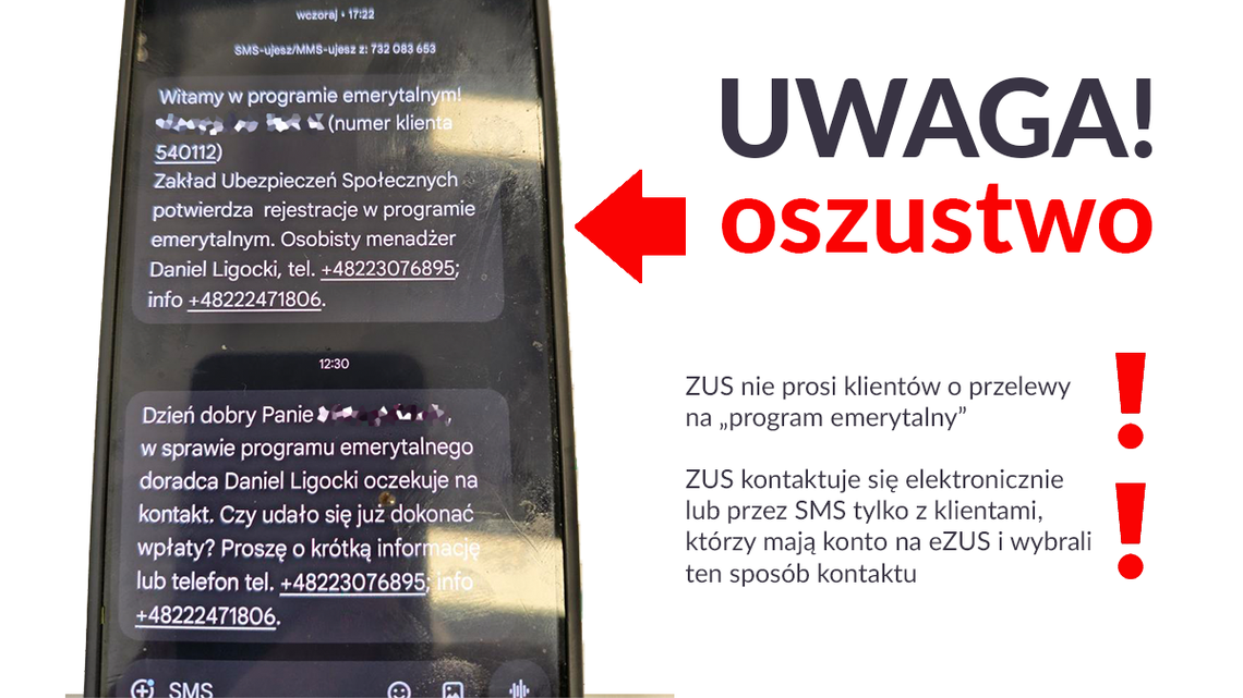 Oszuści podszywają się pod ZUS: Seniorzy na celowniku fałszywych doradców