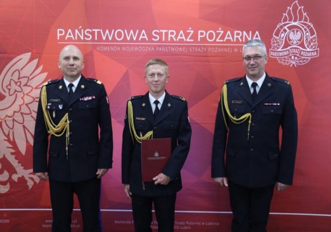 Włodawscy strażacy z nowym zastępcą komendanta