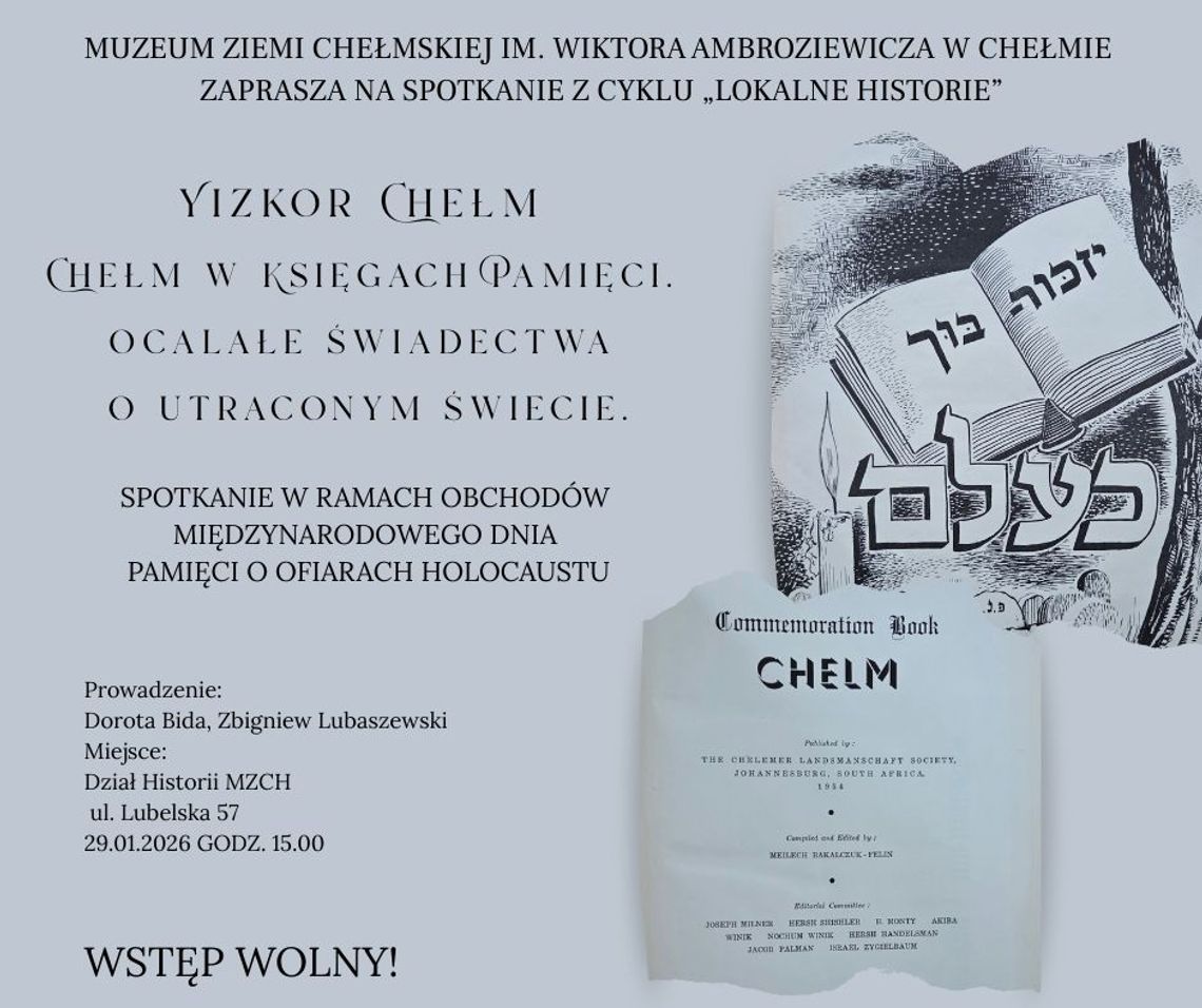 29 stycznia o godzinie 15:00 zainaugurowana zostanie tegoroczna edycja cyklu „Lokalne historie”.