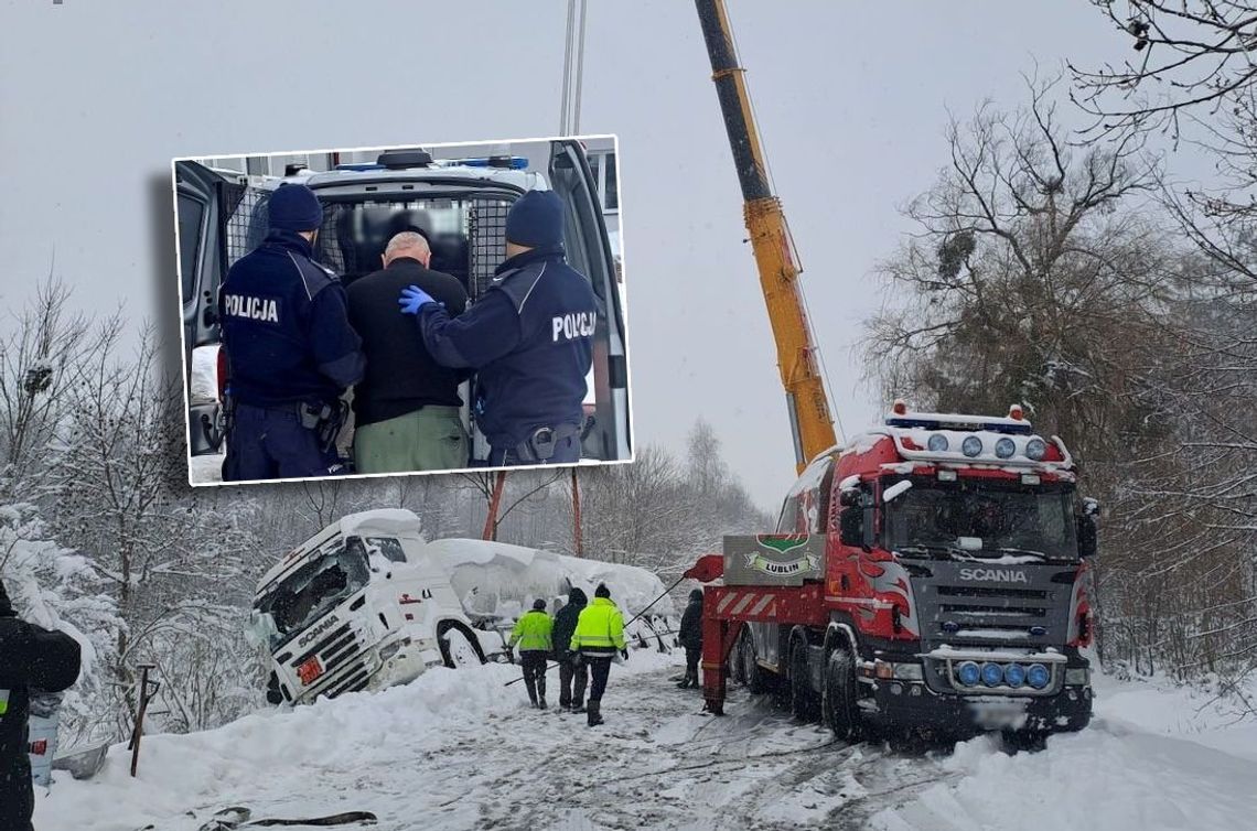 Pijany kierowca cysterny trafi do aresztu. Było blisko do katastrofy