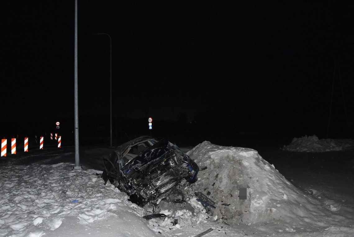 W nocy doszło do dachowania auta w miejscowości Horodyszcze.