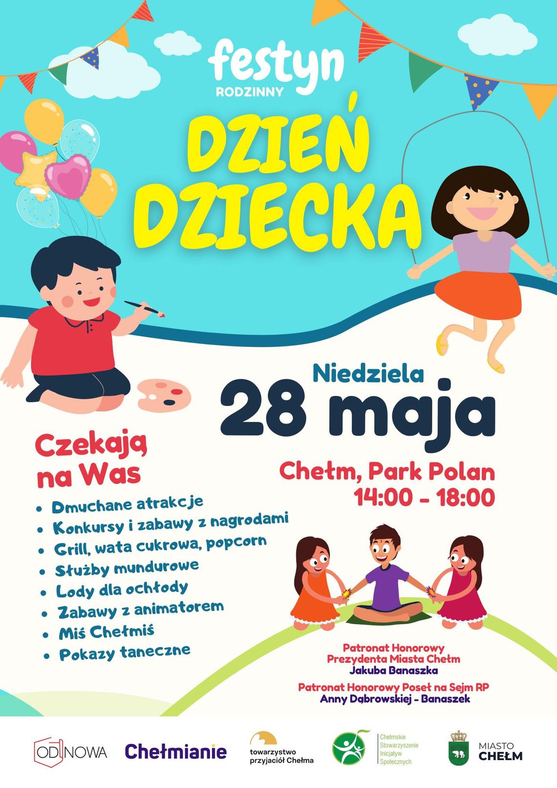 Chełm. Piknik w parku z okazji Dnia Dziecka