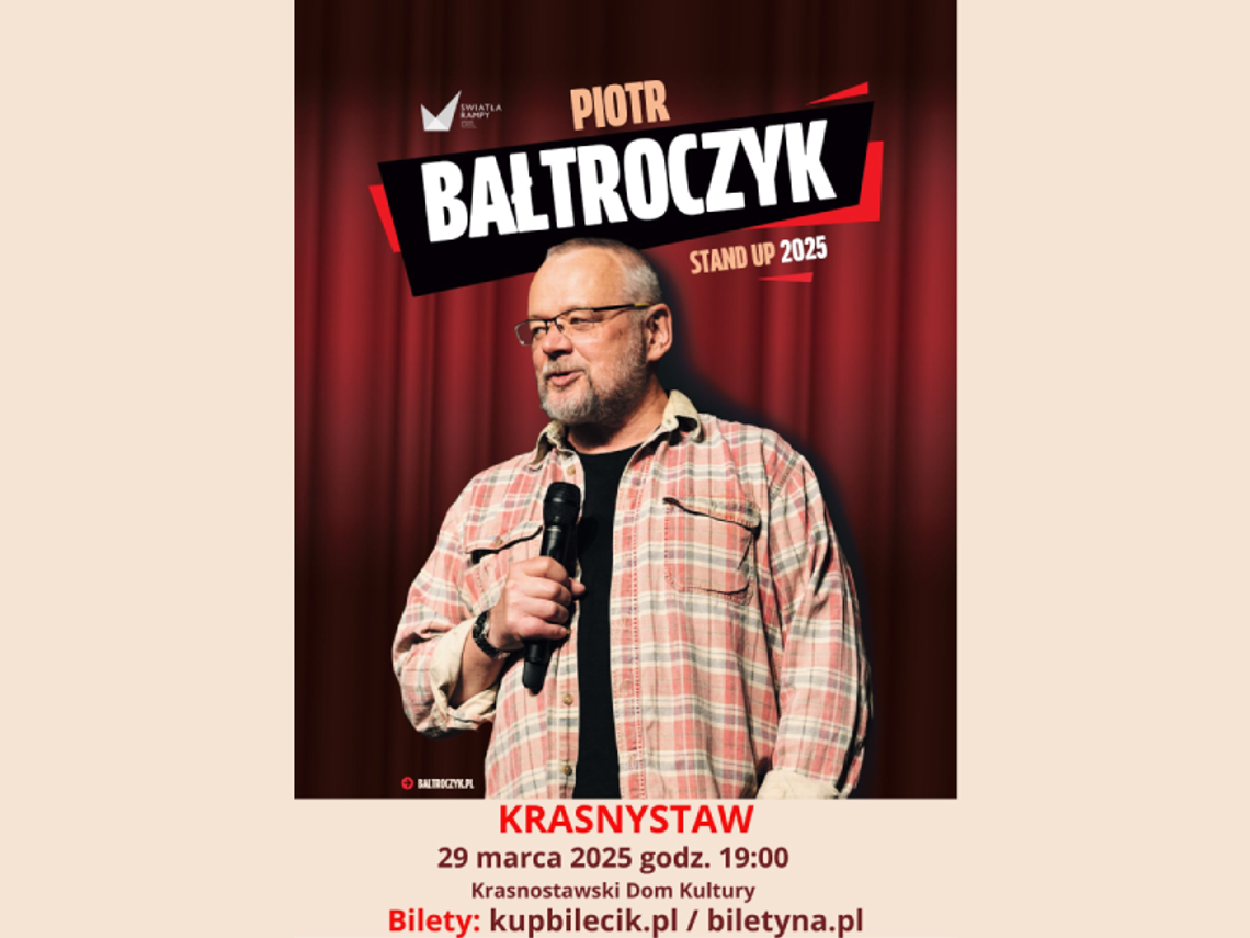 Piotr Bałtroczyk: Powrót mistrza humoru do Krasnegostawu