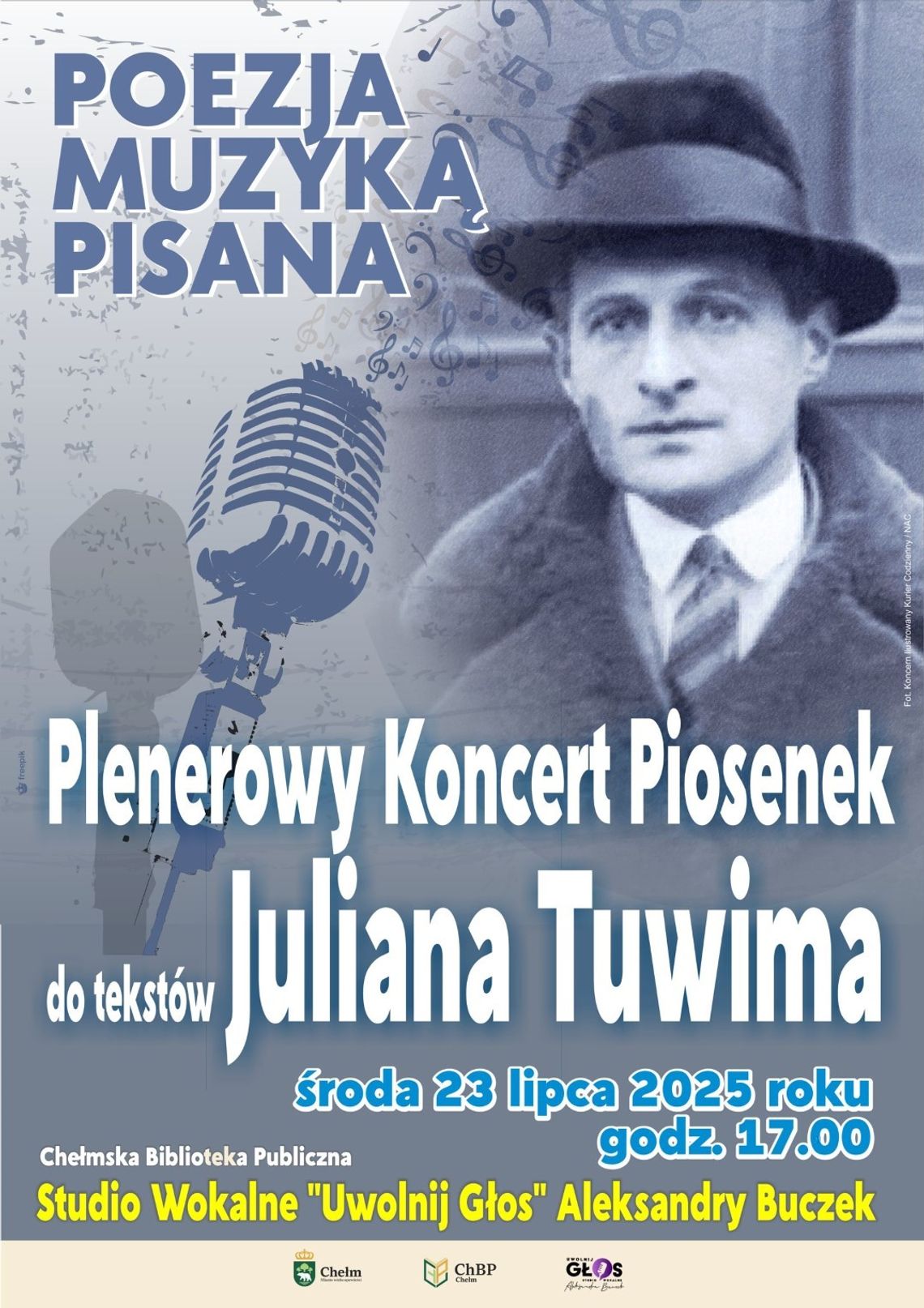 Plenerowy koncert piosenek Juliana Tuwima w Chełmie