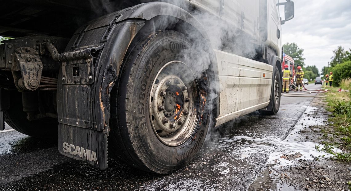 Płonął autobus w Chełmie i ciężarówka w Wierzbicy