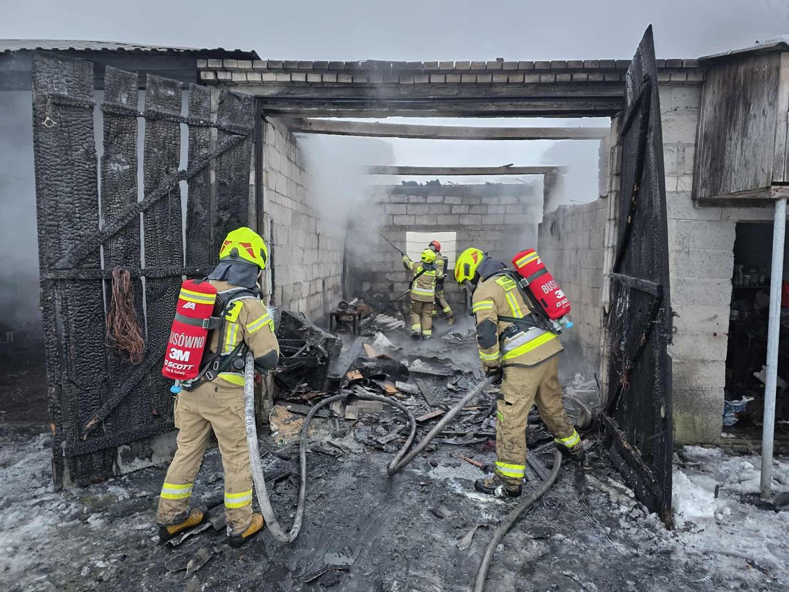 W miejscowościach Wola Korybutowa-Kolonia 11 stycznia płonął budynek gospodarczy.