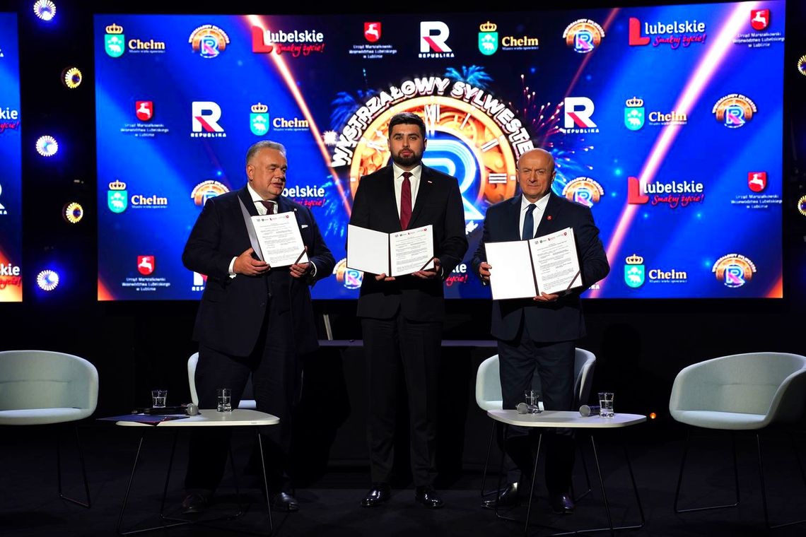 Podpisali list intencyjny. Chełm gospodarzem „Wystrzałowego Sylwestra na Lubelszczyźnie z Republiką” List intencyjny podpisany. Sylwester Telewizji Republika będzie transmitowany z Chełma