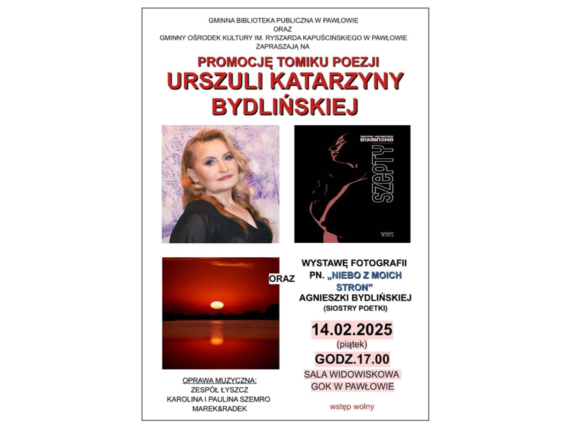 Poezja i fotografia w Pawłowie: "Szepty" i "Niebo z moich stron"