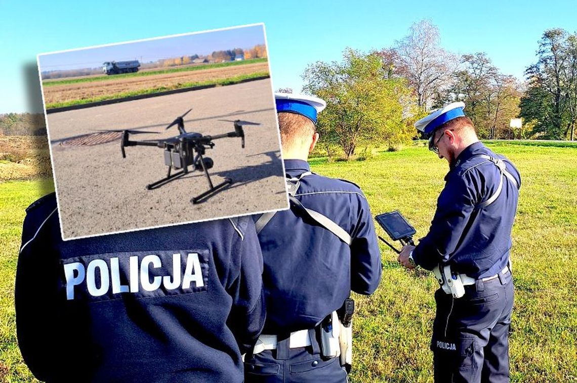 Policjanci punktowali kierowców za jedną rzecz. Pomagał im dron