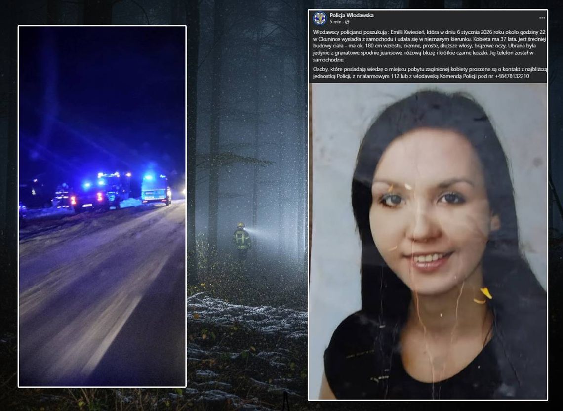 Służby poszukują zaginionej kobiety.
