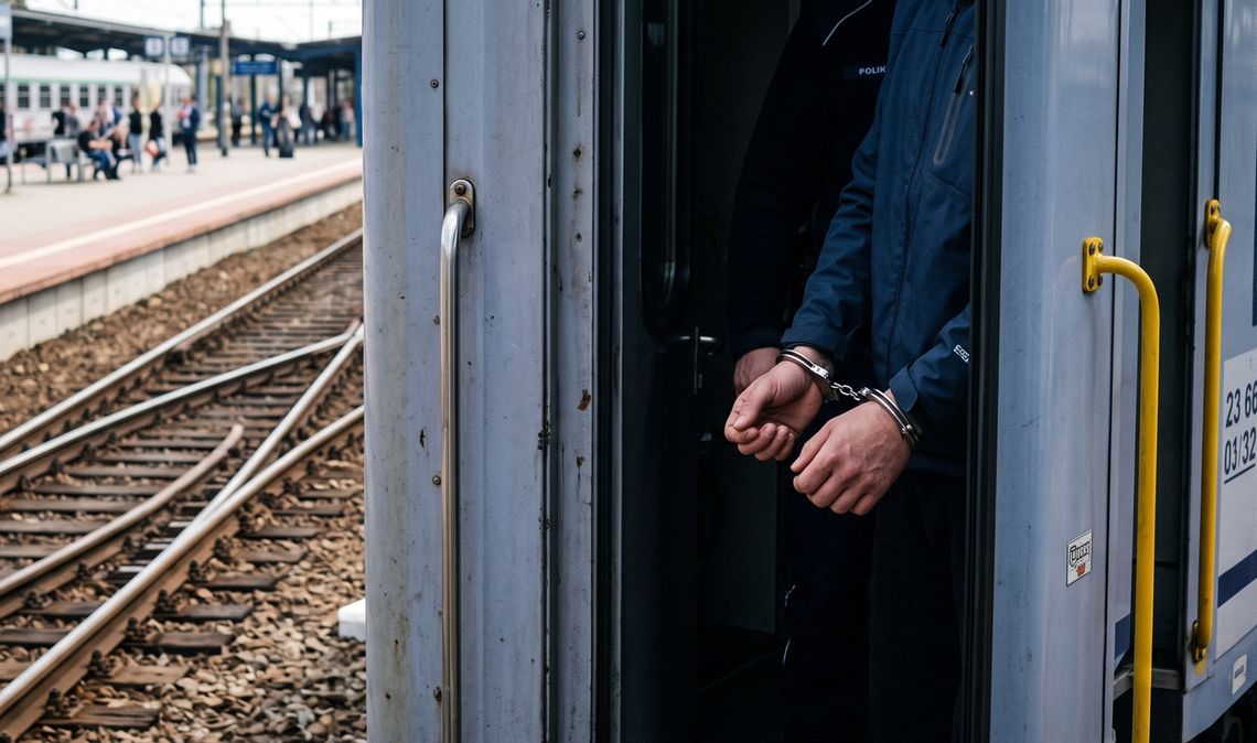 Poszukiwany 38-latek zatrzymany po awanturze w pociągu w Rejowcu Fabrycznym
