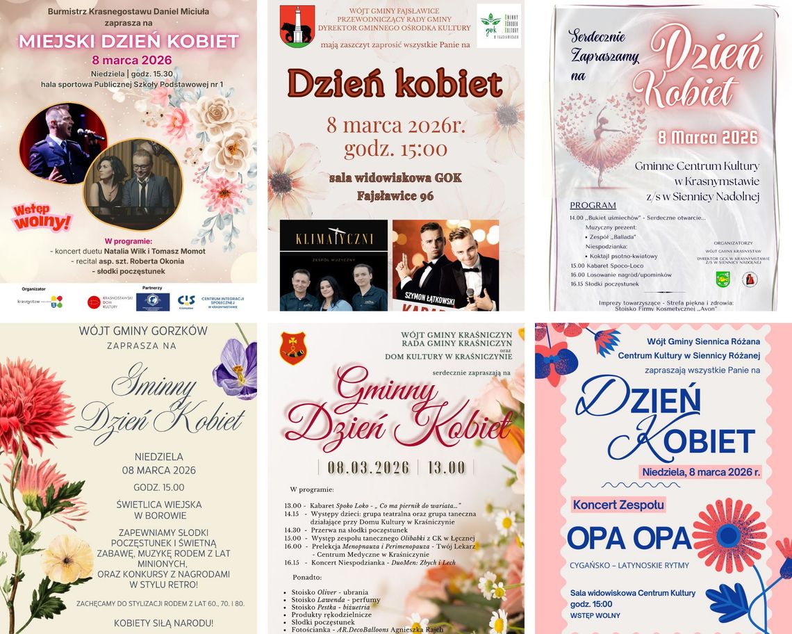 plakaty na dzień kobiet