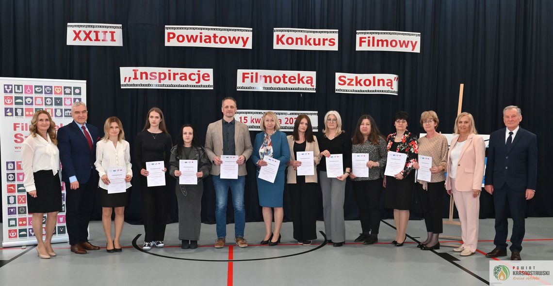 Pow. krasnostawski. Młodzi filmowcy z pasją – finał XXIII edycji konkursu „Inspiracje Filmoteką Szkolną” [GALERIA ZDJĘĆ]