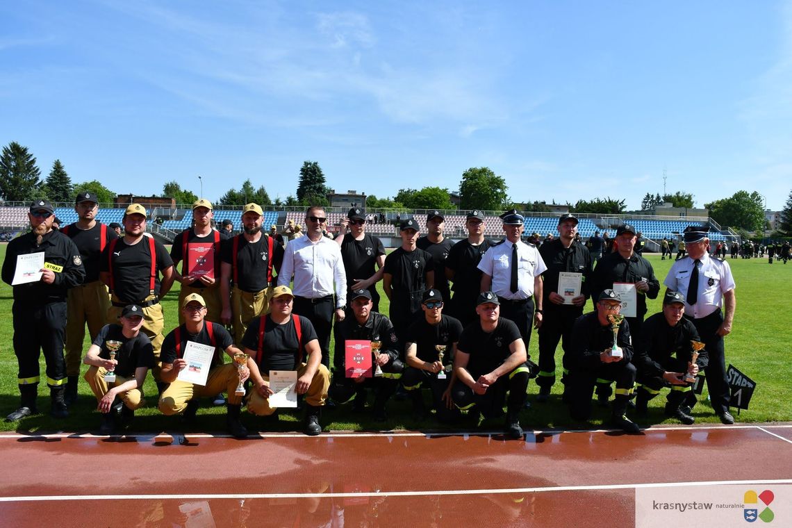 Pow. krasnostawski. OSP Krzywe i MDP Tarzymiechy 1 triumfują na zawodach [GALERIE ZDJĘĆ]