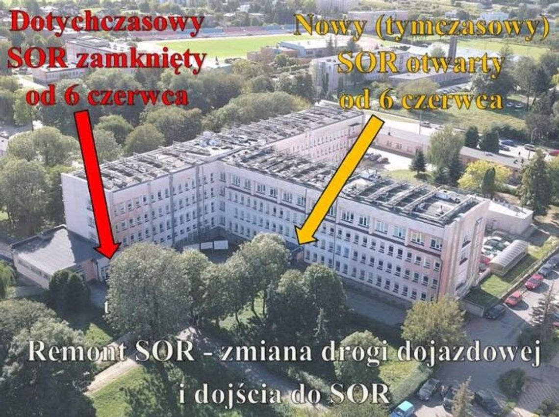 Pow. krasnostawski. Zmiana organizacji ruchu przy szpitalu Pow. krasnostawski. Zmiana organizacji ruchu przy szpitalu