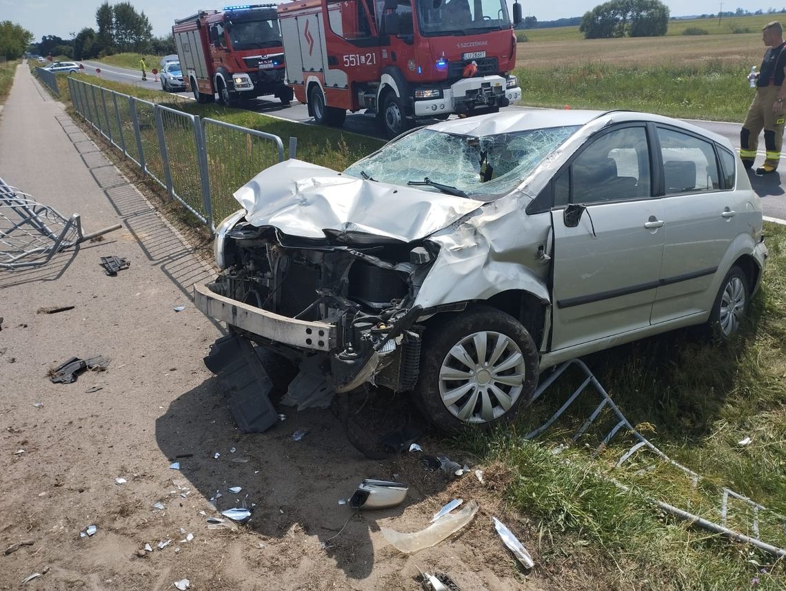 Pow. włodawski. Chełmianin uderzył autem w skarpę. Zmarł w szpitalu