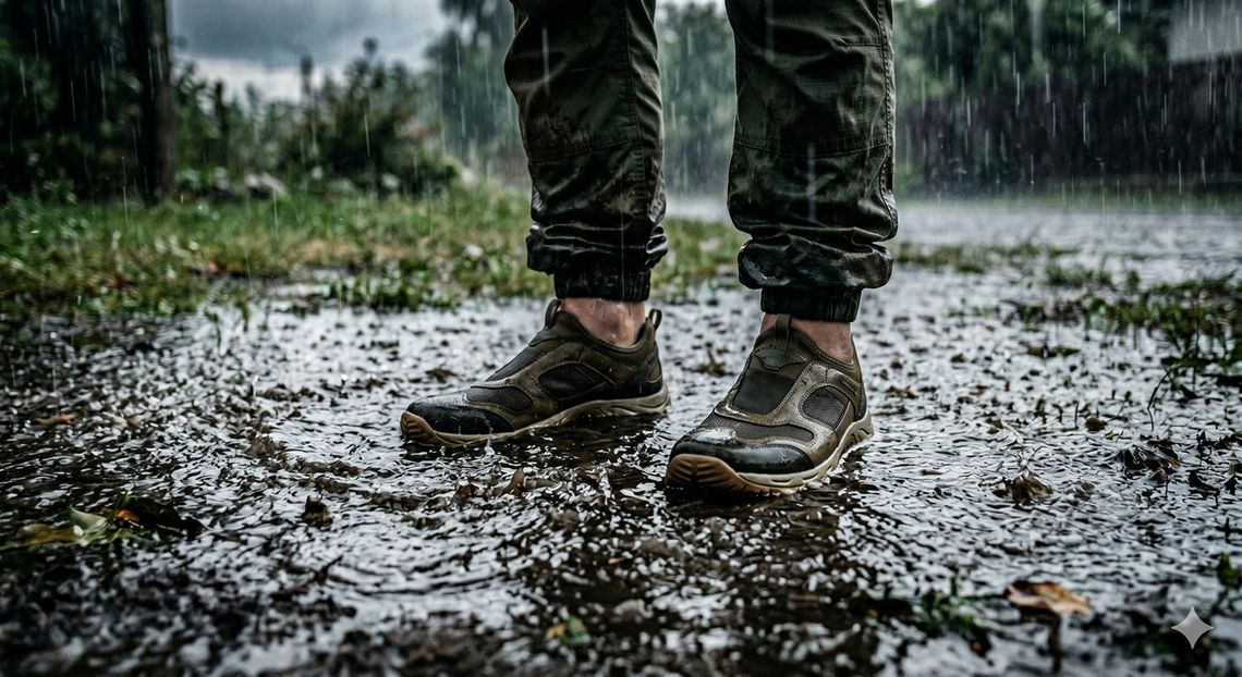 Powalone drzewa i zalana posesja po burzy w powiecie włodawskim Powalone drzewa i zalana posesja po burzy w powiecie włodawskim